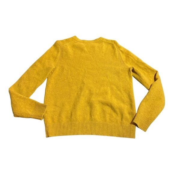 Banana Republic 100% Italian Extra Fine Merino Wool Mustard Rust Sz M - Picture 3 of 6